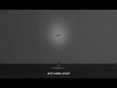 Projecteur LED avec lentille optique, haute luminosité, étanche IP65 IK02, support rotatif à 180° pour l'extérieur