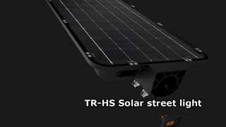 TR-HS améliore l'éclairage extérieur ! Réverbère à panneau solaire Topcon à haute efficacité