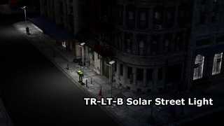 Réverbère solaire toutes saisons TR-LT-B avec indicateur de charge et interrupteur étanche