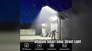 Lampadaire solaire tout-en-un haut de gamme, éclairage extérieur intelligent