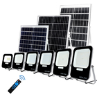 100w 150w 200w LED Solar Powered Flood Lights Warehouse Ground Mounted Remote Controlled