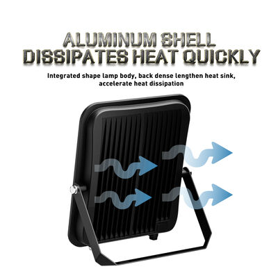 KCD Aluminium Super Bright IP66 Waterproof Long Distance LED Flood Light for Outdoor Use