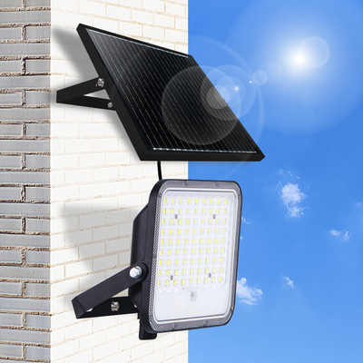 High Efficiency LED Flood Light with Adjustable Color Temperature Monocrystalline Solar Panel Optical PC Lens and Premium Brand LED Chips for Outdoor Security and Landscape Lighting