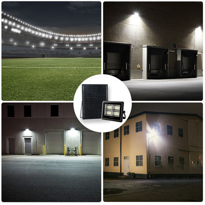 High Power 50W-500W Solar Flood Lights with 120 Degrees Beam Angle and 6000K Cool White LED